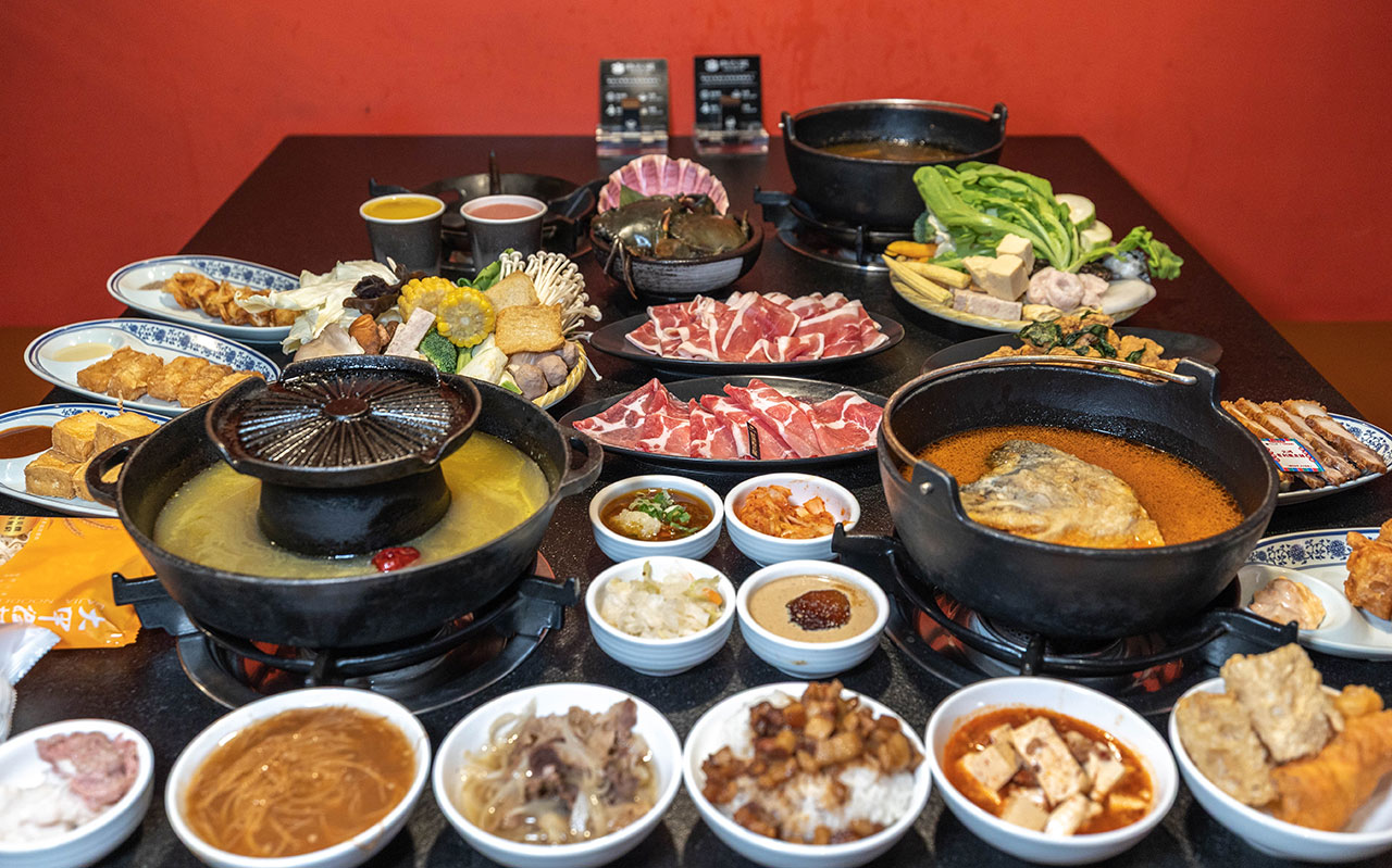 尚石苑石頭火鍋太平店｜台中超推火鍋吃到飽40種配料無限自助吧，台味特色美食滷肉飯、麵線糊、牛肉丼多種美食吃到爽，2026台中太平美食推薦