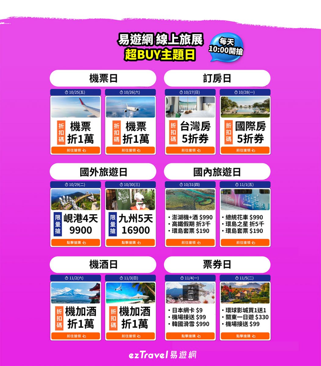 易遊網SUPERBUY線上旅展