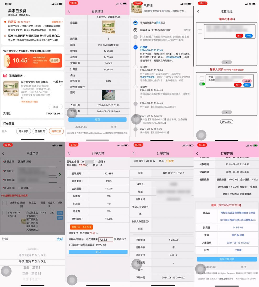 黑白馬集運？雙11購物最佳搭檔